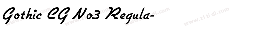 Gothic CG No3 Regula字体转换